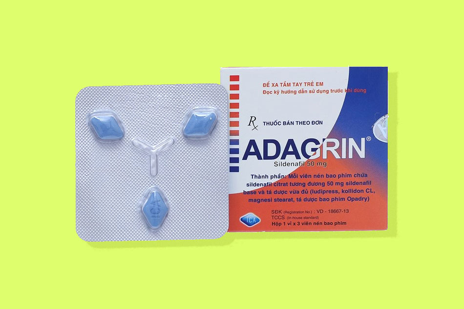 Việc điều trị rối loạn cương dương trở nên dễ dàng hơn với thuốc Adagrin 50mg